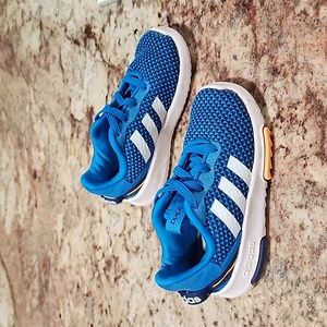 Adidas Toddler Racer Sneaker 7K Blue/White